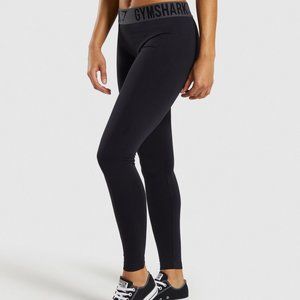 GYMSHARK FIT SEAMLESS LEGGINGS black